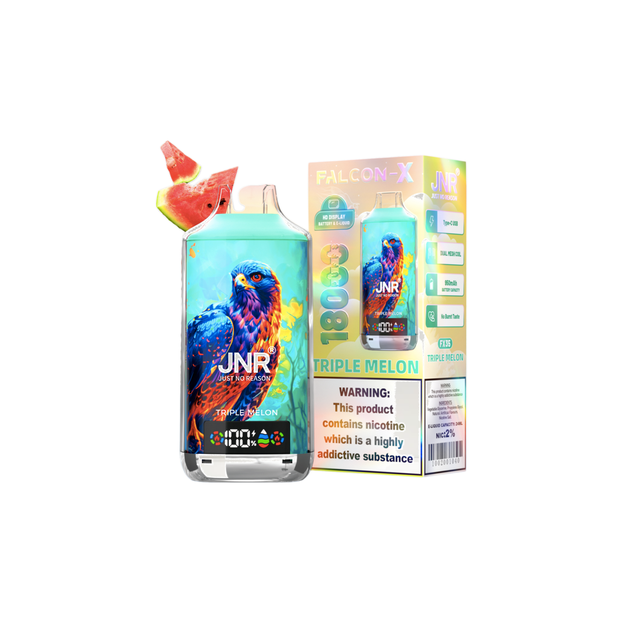 Jnr e-papieros jednorazówki 18K 18000 buchów